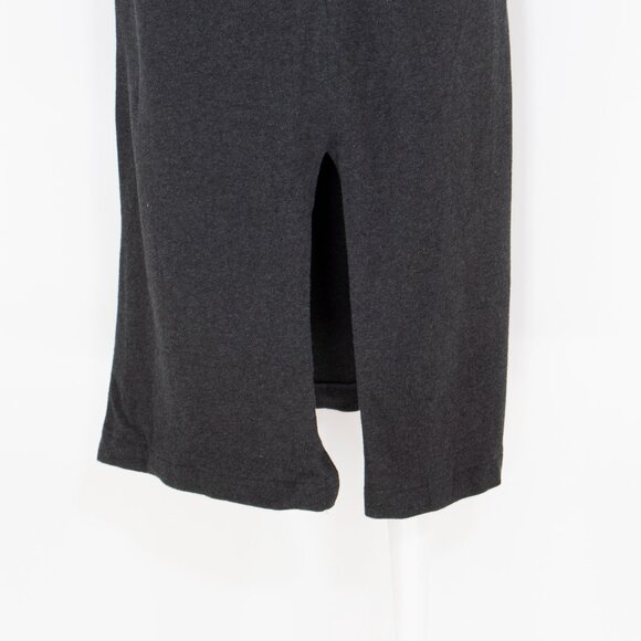 DKNY Jeans Vintage 90s Cotton Hooded Maxi Dress Charcoal Gray M - Picture 5 of 7